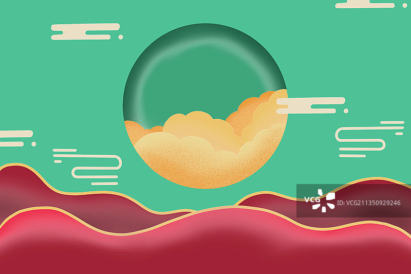 国潮背景图片素材