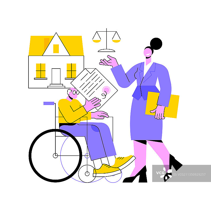 退休房产规划抽象概念图片素材