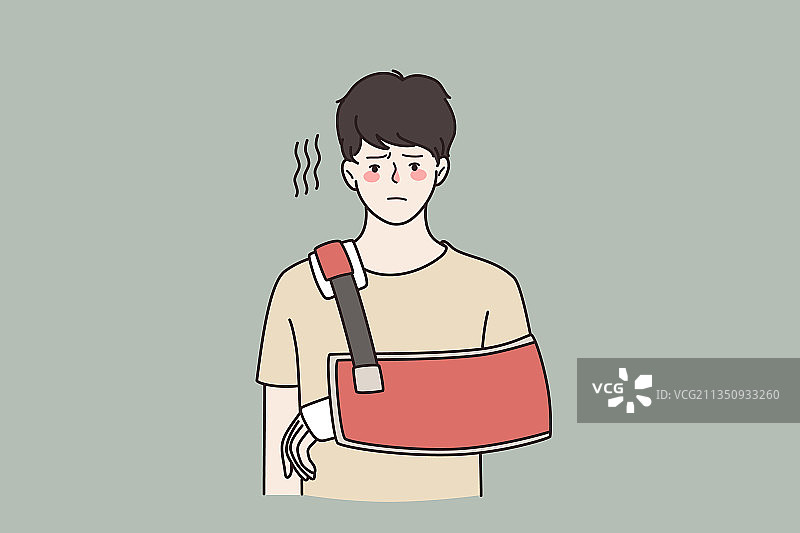 受伤与身体问题概念图片素材