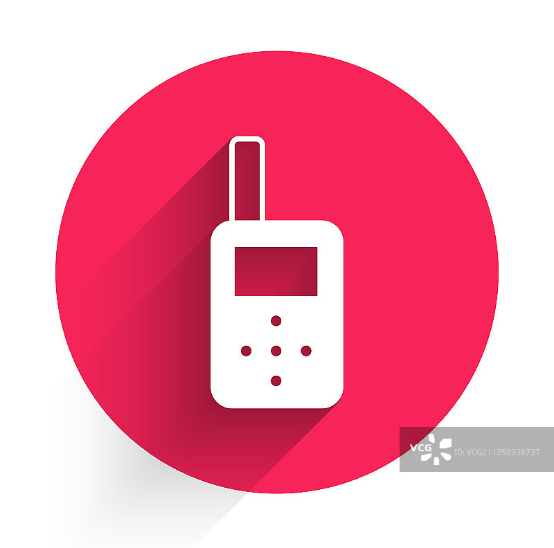 白色婴儿监视器对讲机图标图片素材