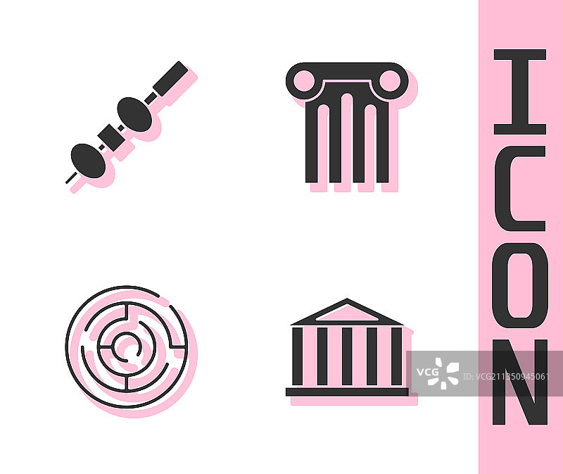 帕特农神庙、橄榄和奶酪与筷子素材图片素材