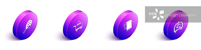 2.5D网球拍与球罩套装图片素材