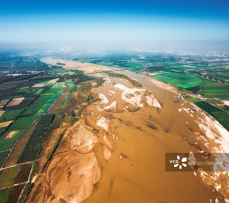 航拍黄河图片素材