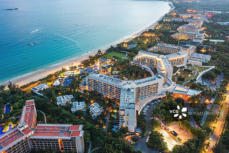 三亚亚龙湾美高梅度假酒店航拍图片素材