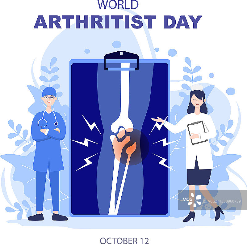 世界关节炎日背景图片素材