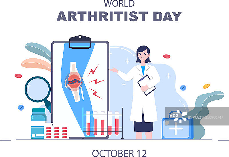 世界关节炎日背景图片素材
