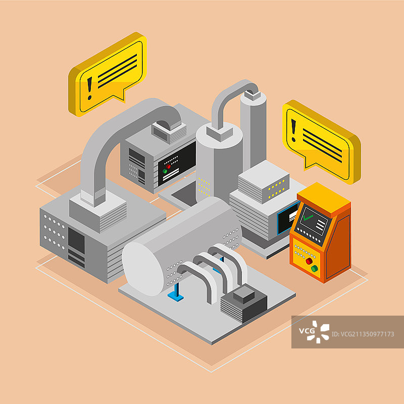 工业机械警报图片素材