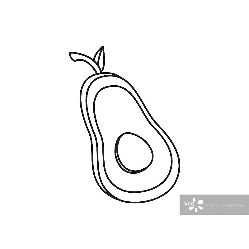 牛油果图标素材，适用于您的设计项目图片素材