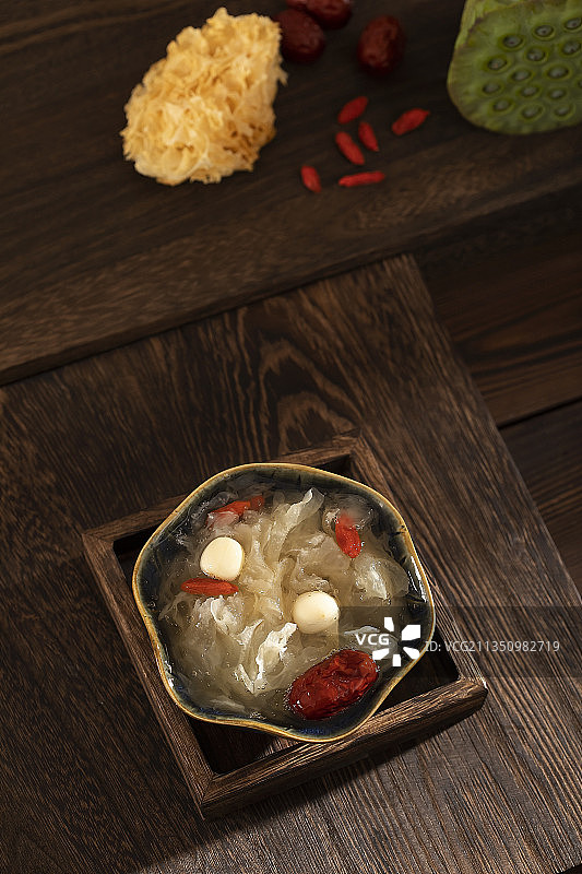 传统文化,银耳莲子羹,莲蓬图片素材