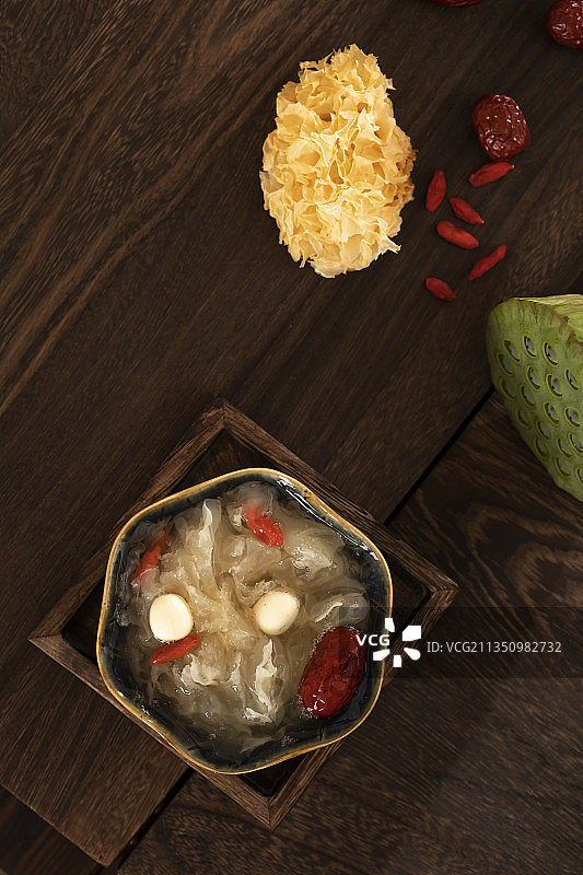 传统文化,银耳莲子羹,莲蓬图片素材