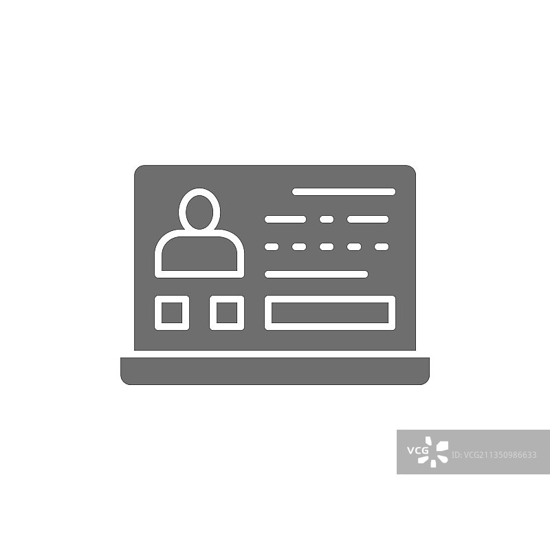 附带个人资料照片的简历申请表图片素材