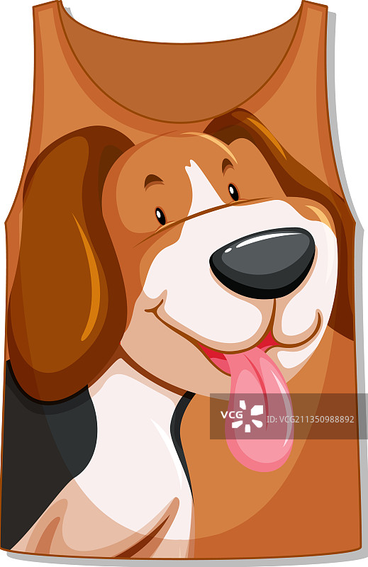 可爱狗狗图案的背心图片素材