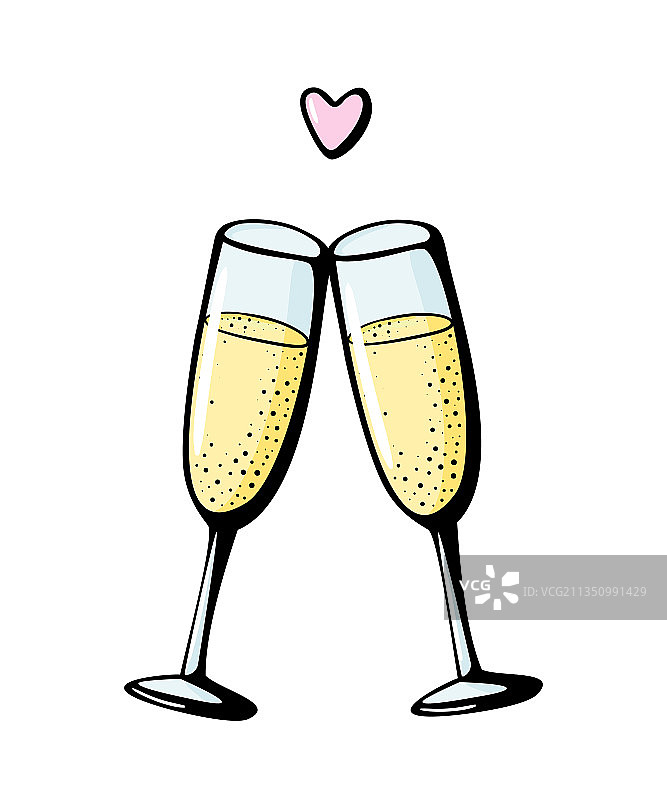 手绘涂鸦数字2图片素材