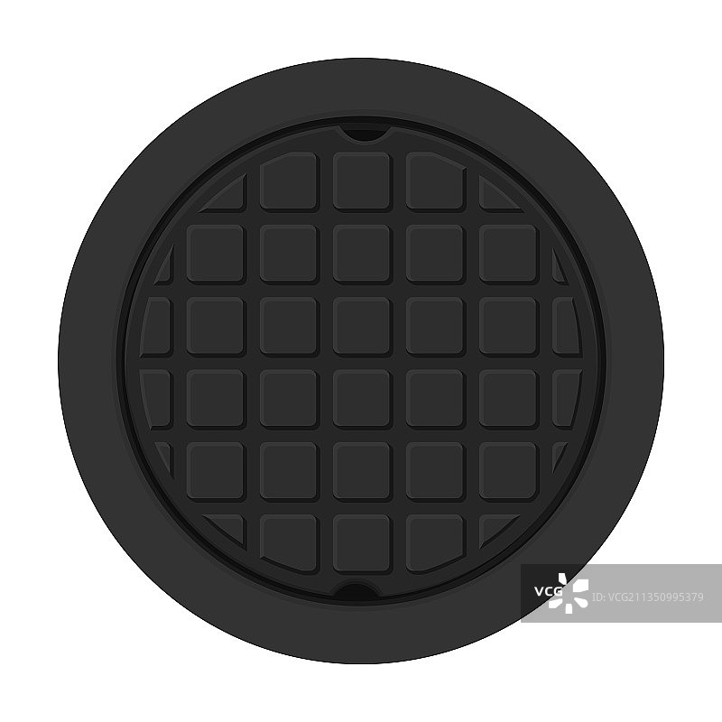 窨井盖下水道卡通图标图片素材