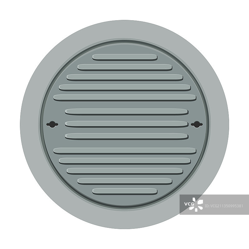 窨井盖下水道卡通图标图片素材