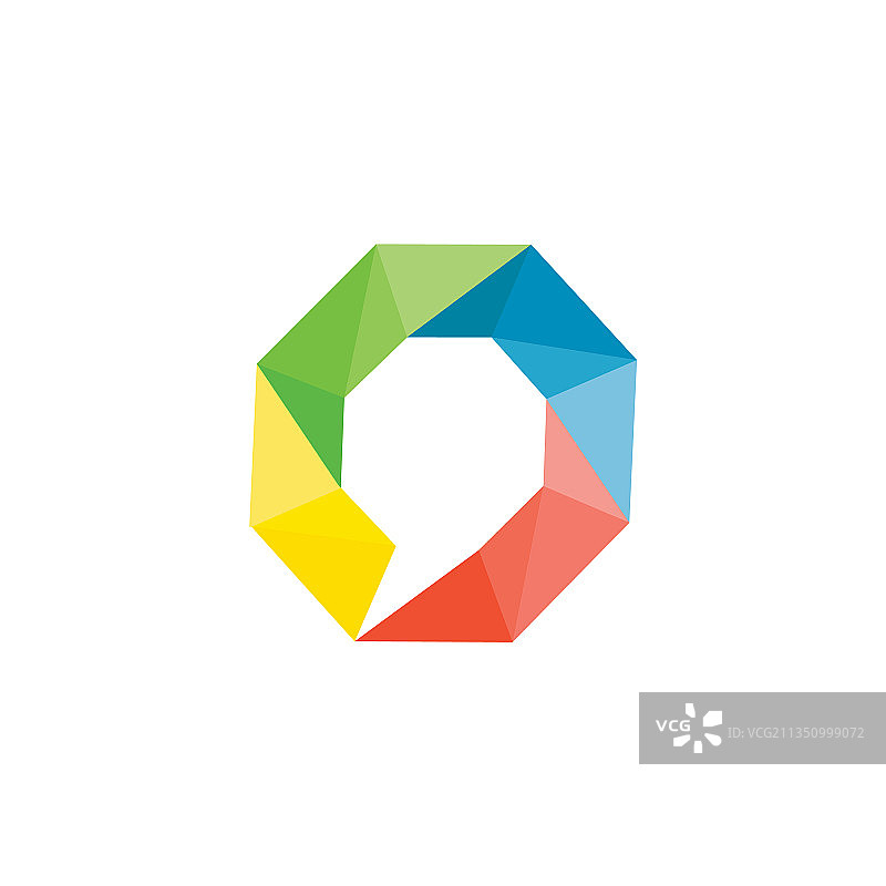 抽象字母O聊天标志图标图片素材