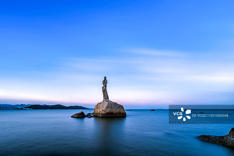 珠海渔女雕像图片素材