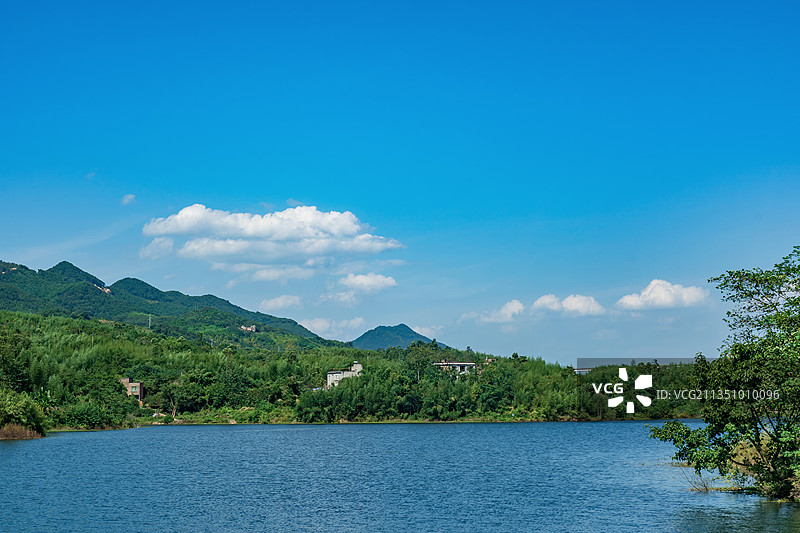 重庆江北明月湖图片素材