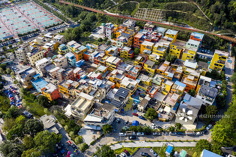 江门 白水带 彩虹村 美丽乡村图片素材