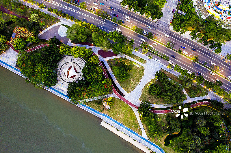 江门 城市 景观 绿道图片素材