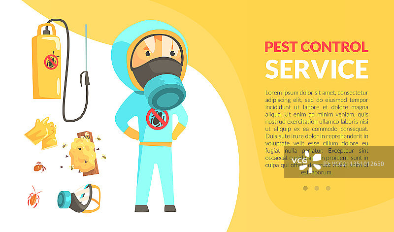 害虫防治和消毒服务图片素材
