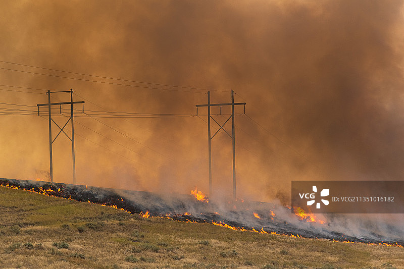 美国内布拉斯加州格林的田野风光图片素材