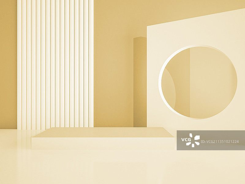 三维图形 人造展台 弧形板背景展示图片素材