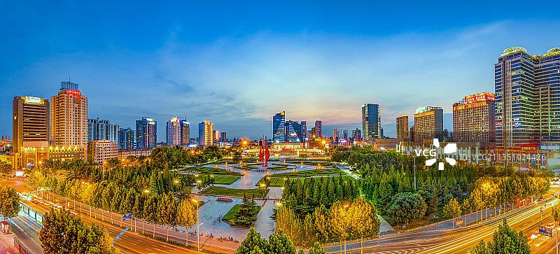 华灯初上图片素材