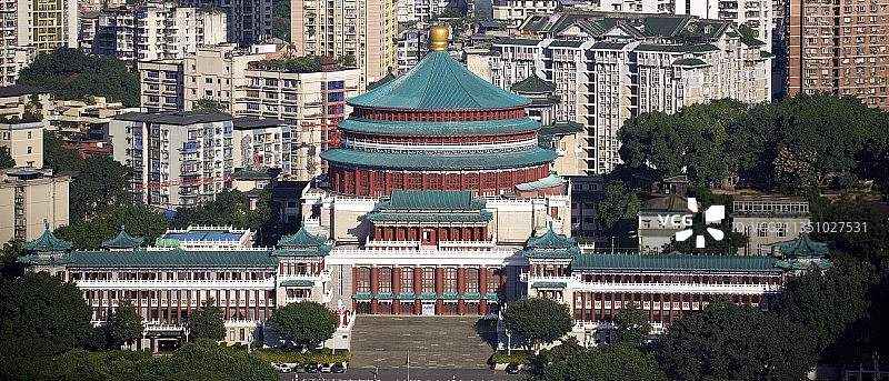 重庆大礼堂远景图片素材