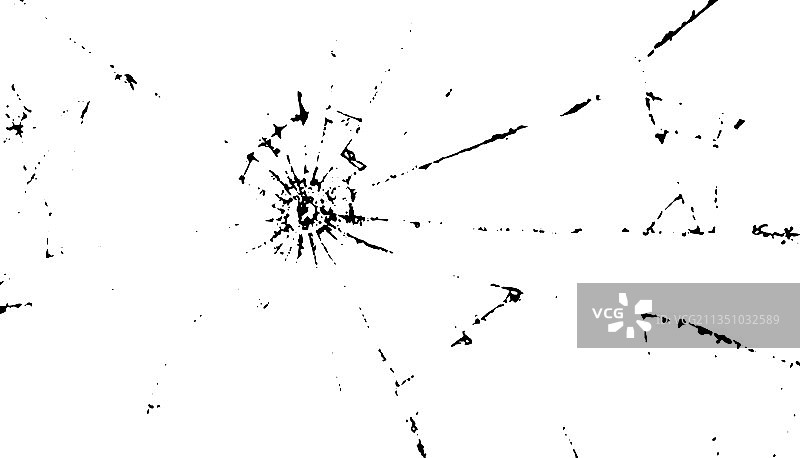 玻璃上的裂缝和弹孔图片素材