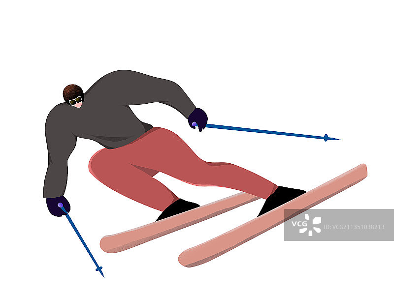 滑雪元素图片素材