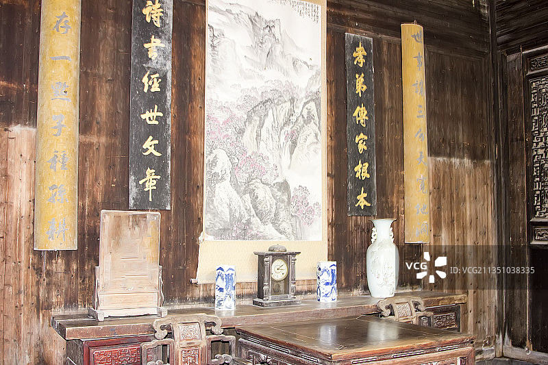 世遗徽州民居马头墙-安徽黟县西递图片素材