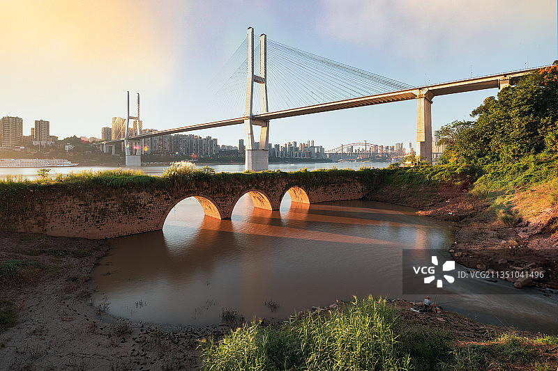 茅溪偃月桥图片素材