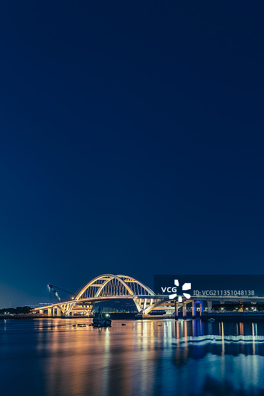 厦门五缘湾五缘大桥夜景图片素材