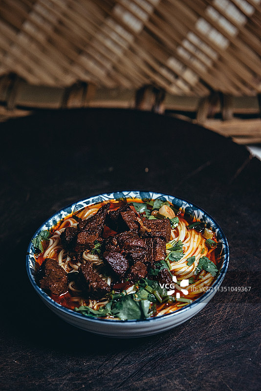 四川小吃牛肉面图片素材