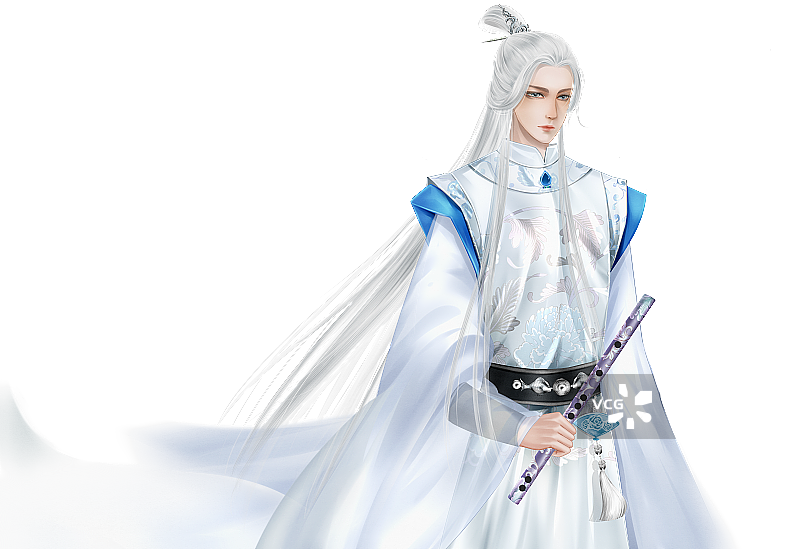 中国风古风男性道长插画图片素材