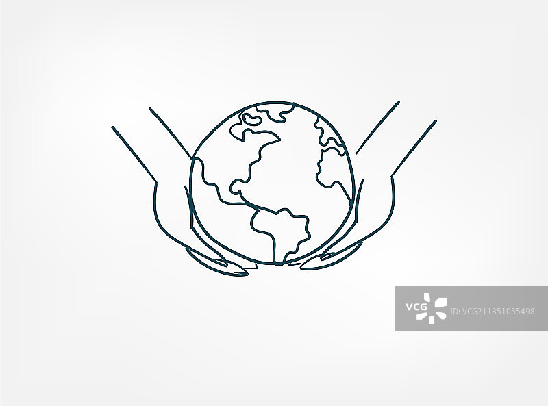 世界手牵手环保涂鸦标志合集图片素材