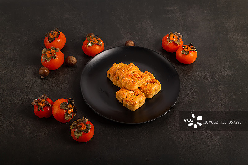 招财猫月饼图片素材