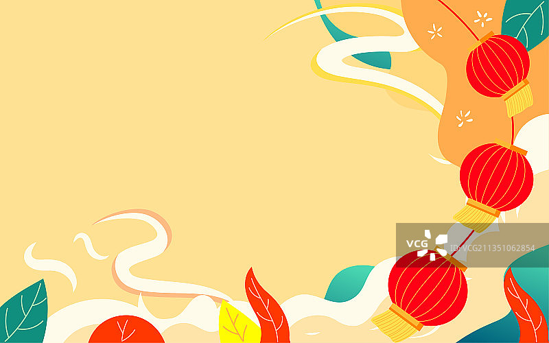 春节家庭聚餐插画一家人吃团圆饭节日海报图片素材