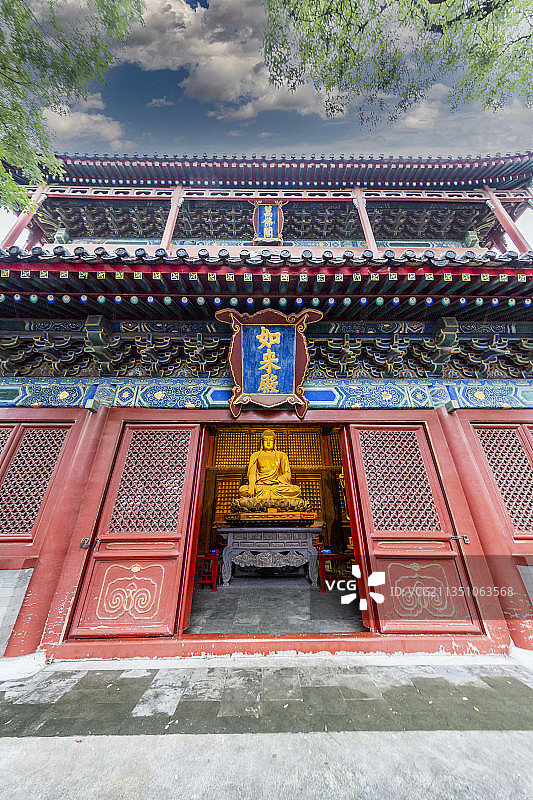 北京东城区智化寺：如来殿、万佛阁图片素材