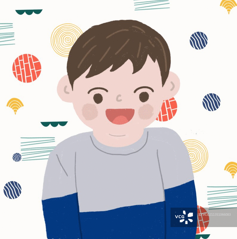 偷笑的小孩图片素材