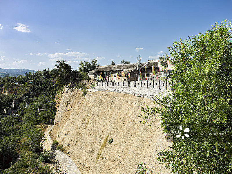 陕西省渭南市韩城市中国历史文化名村党家村泌阳堡图片素材