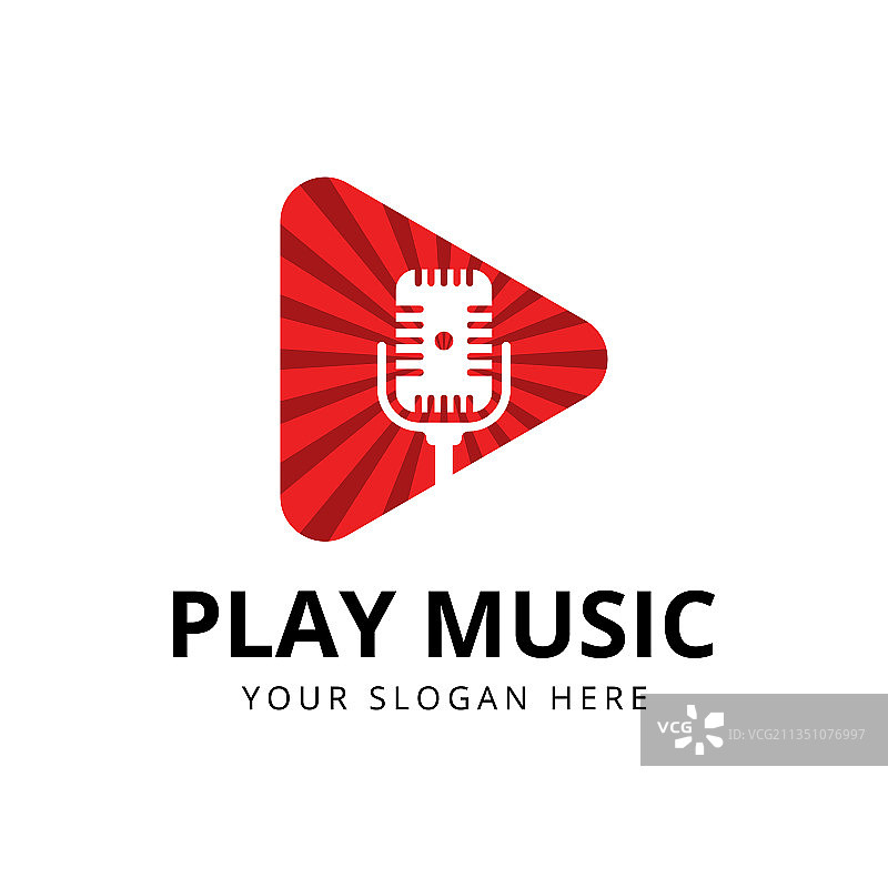 使用麦克风的麦克音频播客标志设计图片素材