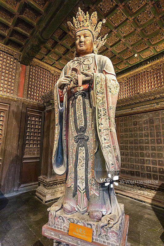 北京东城区智化寺：如来殿大梵天图片素材
