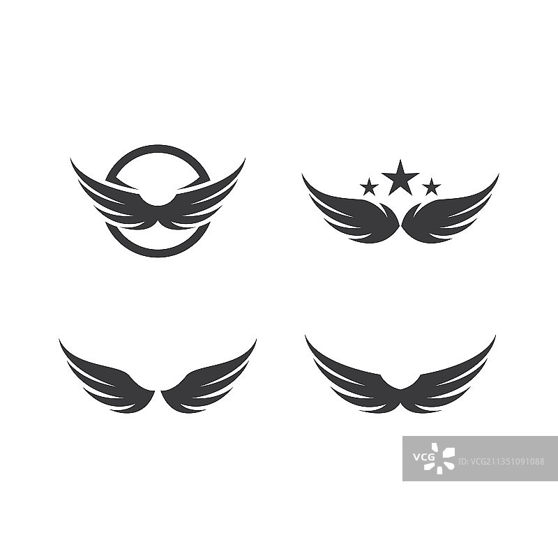 翅膀设计图片素材