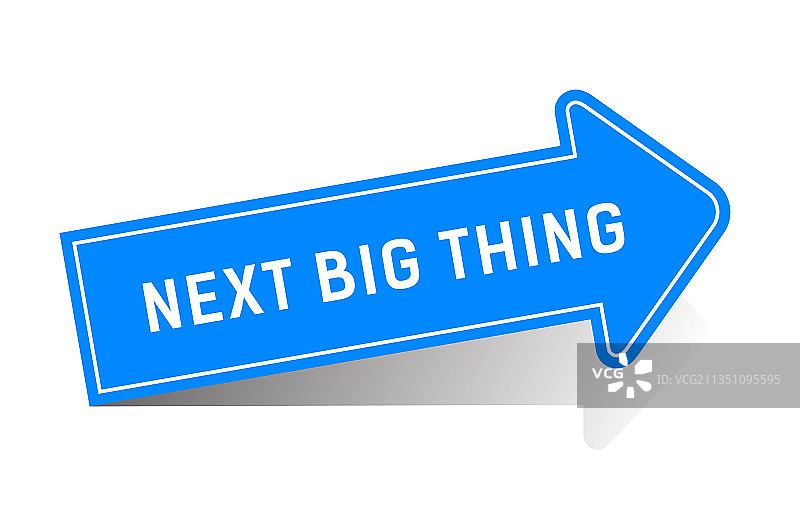 蓝色箭头上的重大事件信息图片素材