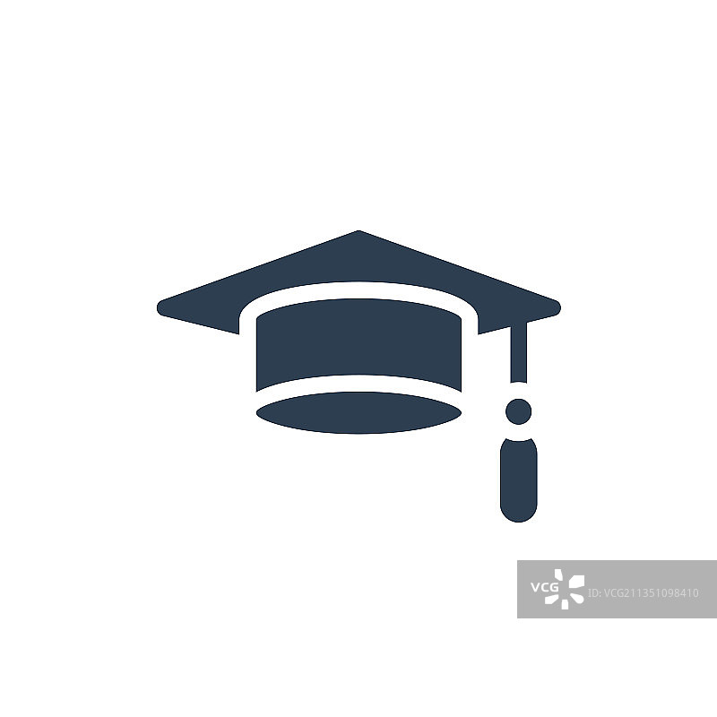 毕业帽扁平图标图片素材
