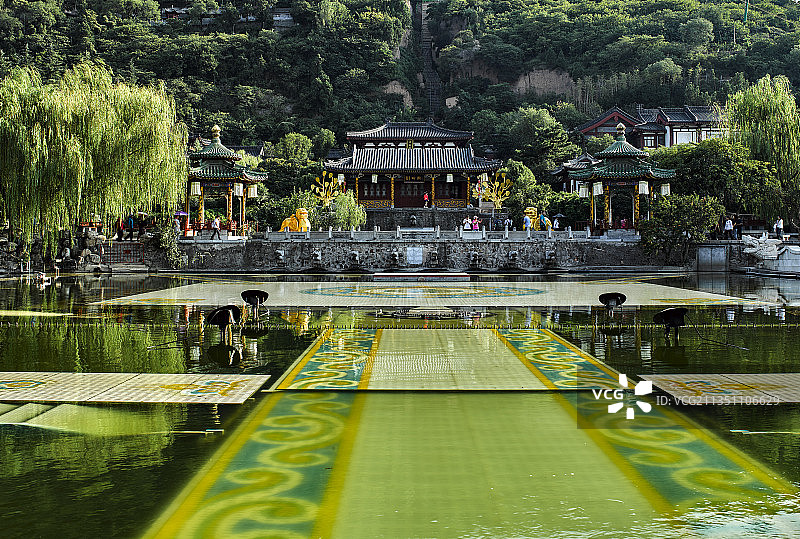 陕西省西安市临潼区华清宫风景区龙吟榭图片素材
