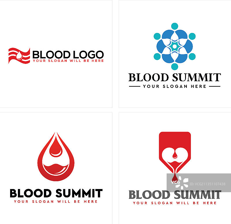 医疗诊所献血者社区标志图片素材