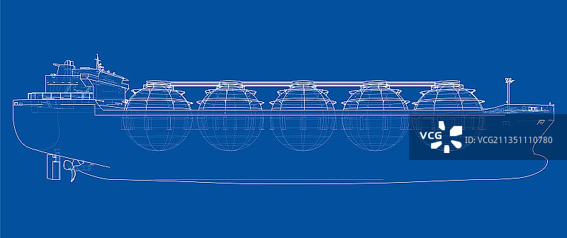 大型液化天然气运输船图片素材